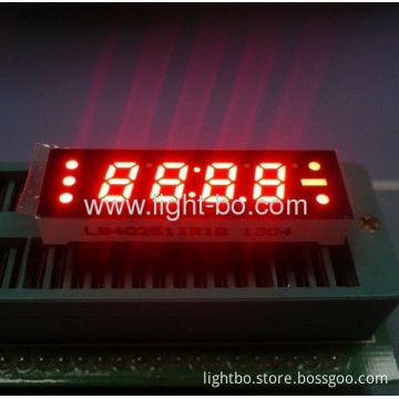 0.25 Inch 4 Digit Common Anode Red 7 Segment Small Size Led Clock Displays 
